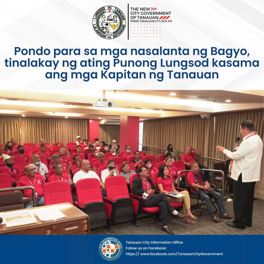 Regular na pagpupulong kasama ang mga kapitan para sa ilalaang pondo ng Pamahalaang Lungsod.