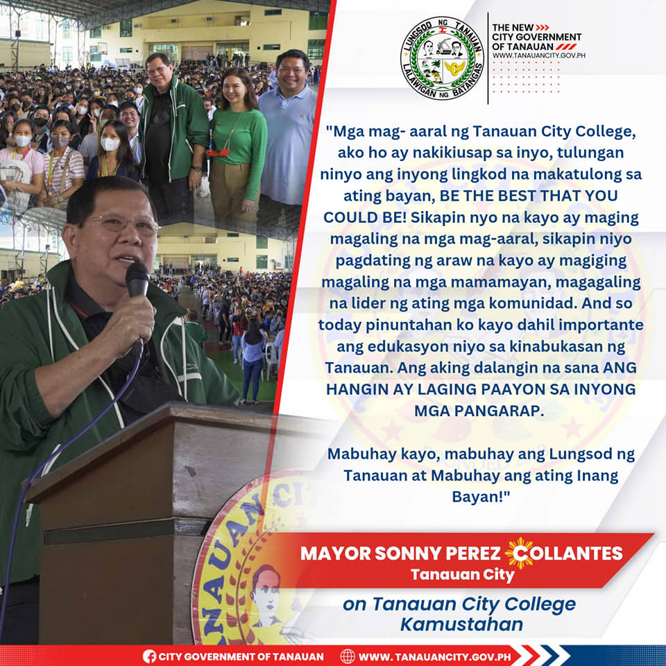 Tanauan City College KUMUSTAHAN 2023!