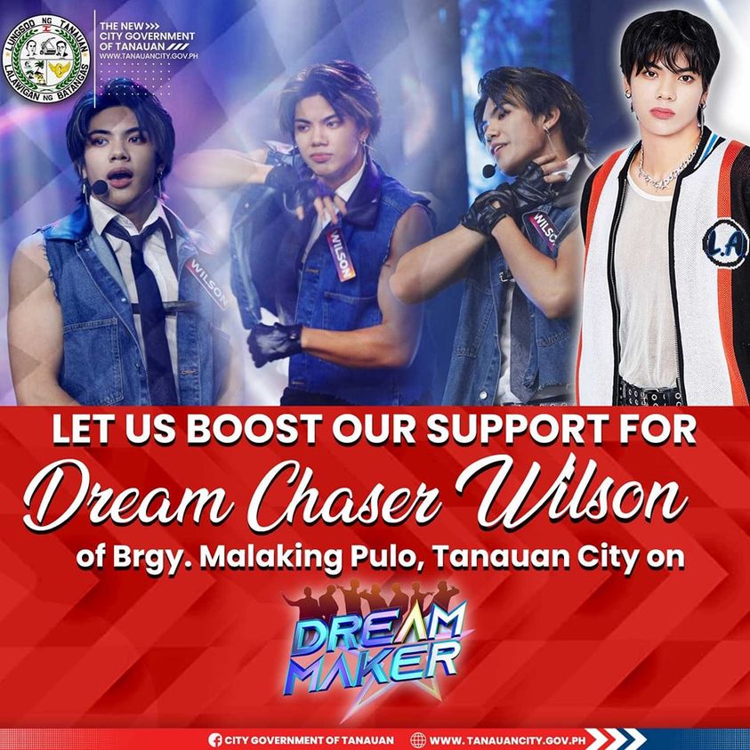 LET US BOOST OUR SUPPORT for Dream Chaser WILSON!