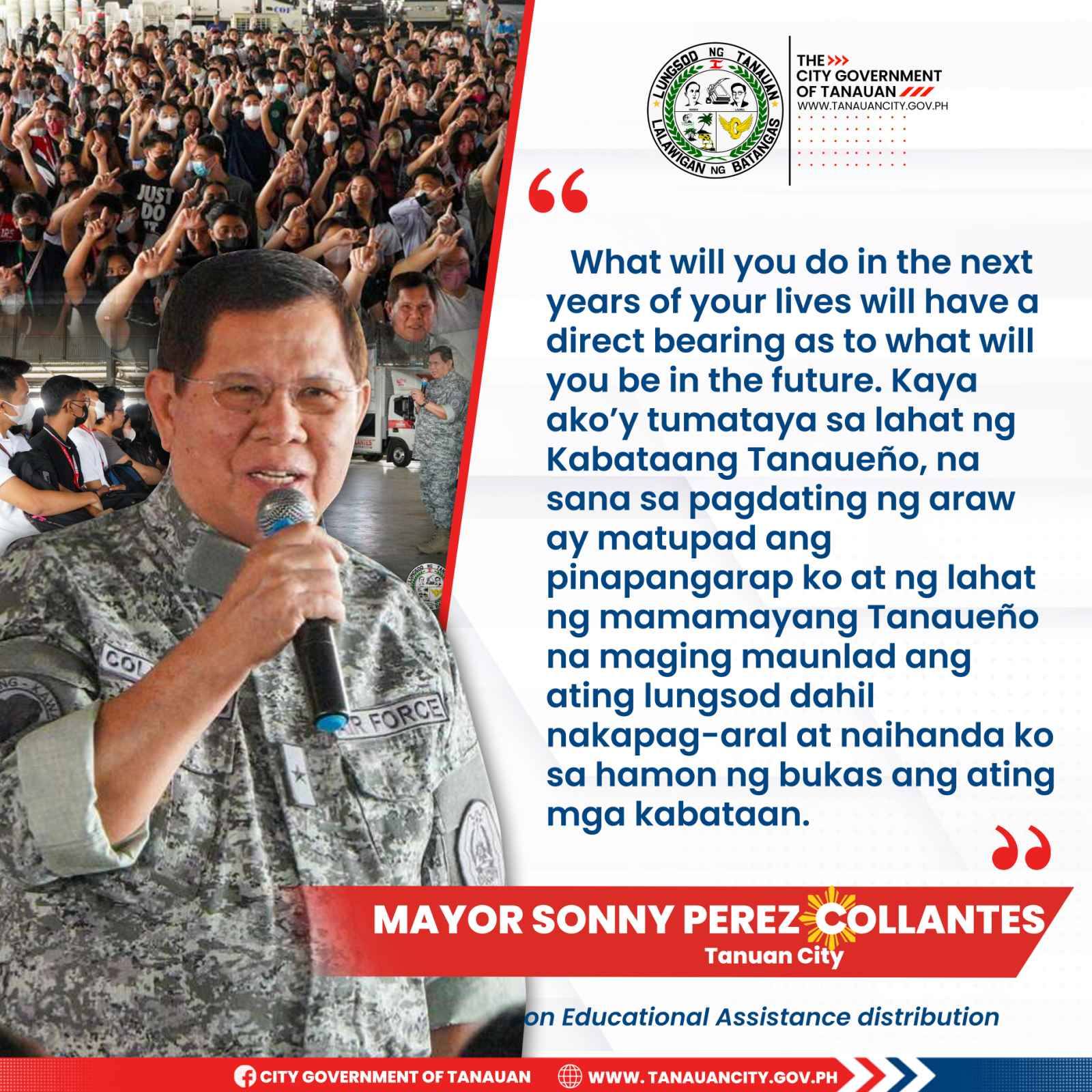 Educational Assistance para sa mga Kabataang Tanaueño