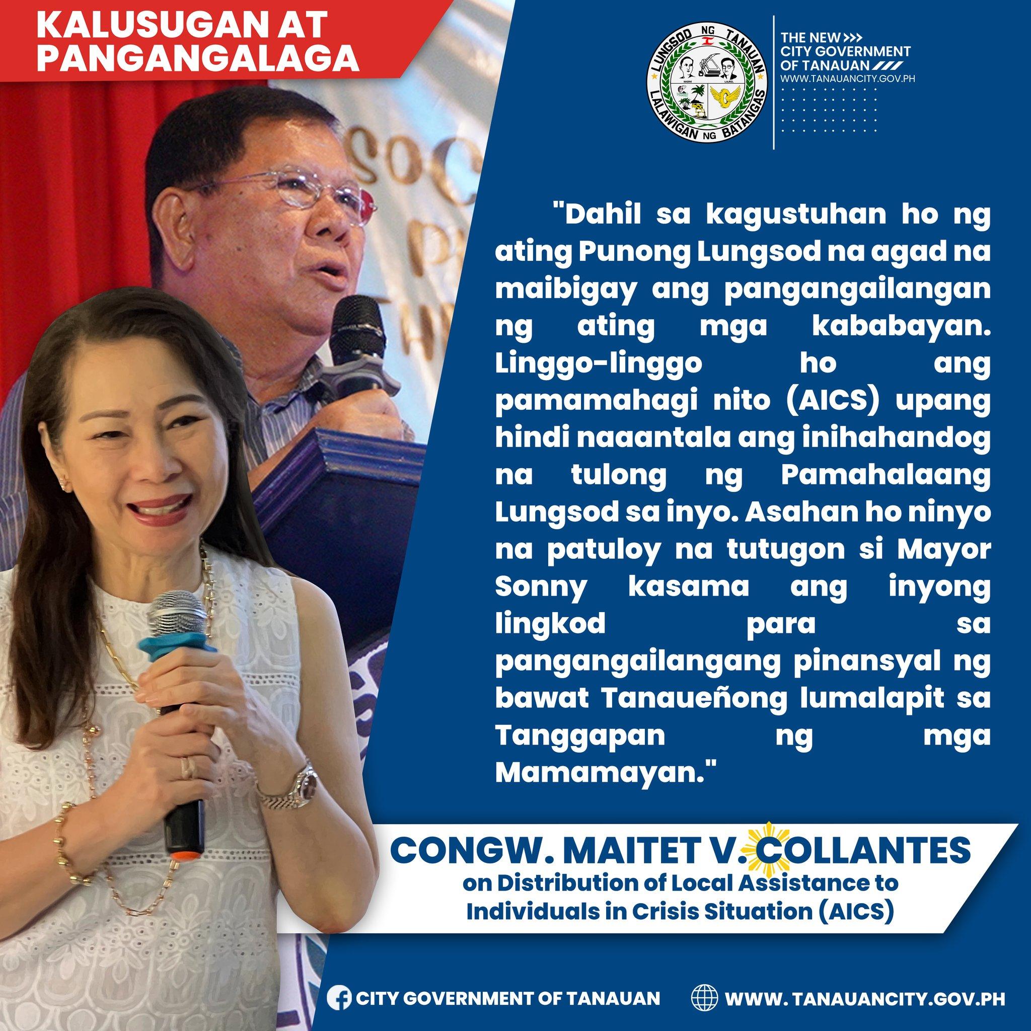 Local AICS, ipinamahagi sa 200 na mga Tanaueño