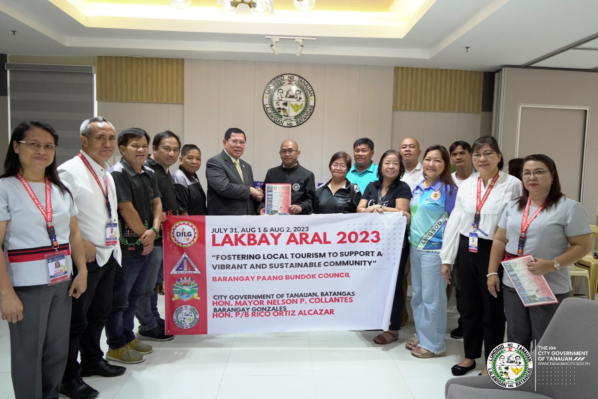 Courtesy Call from Barangay Paang Bundok, Quezon City Officials.