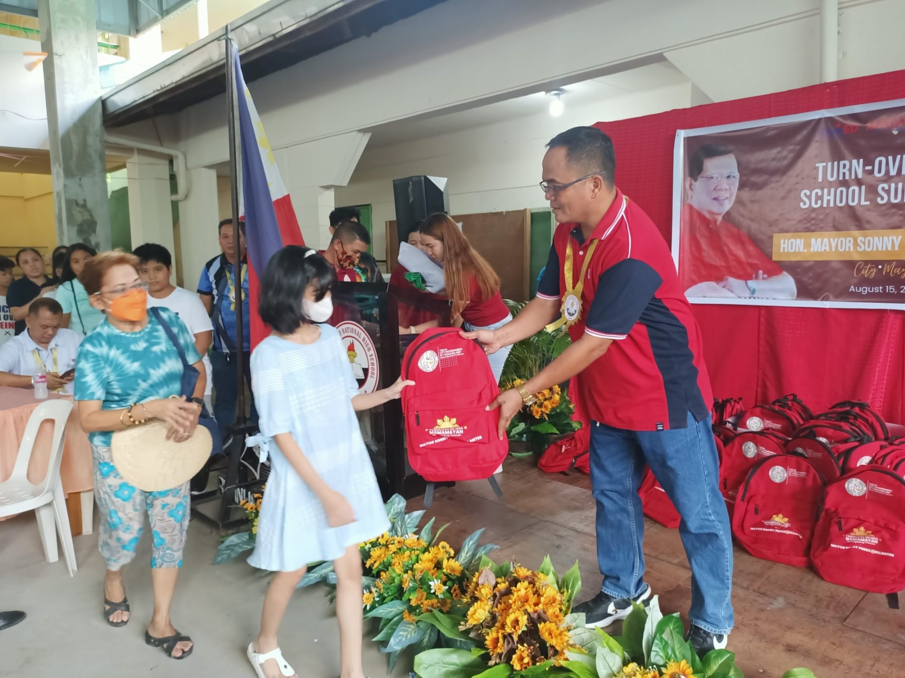 Distribution of School Bags and Supplies, Bernardo Lirio Memorial Central School