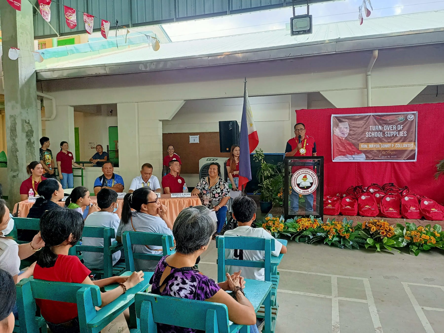 Distribution of School Bags and Supplies, Bernardo Lirio Memorial National Highschool