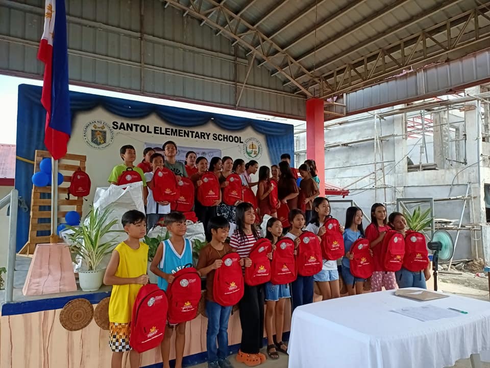 Distribution of School Bags and Supplies, Santol Elementary School