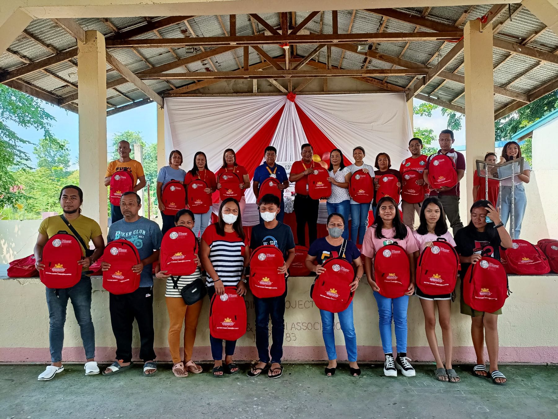 Distribution of School Bags and Supplies, Luyos Elementary School at Luyos National Highschool
