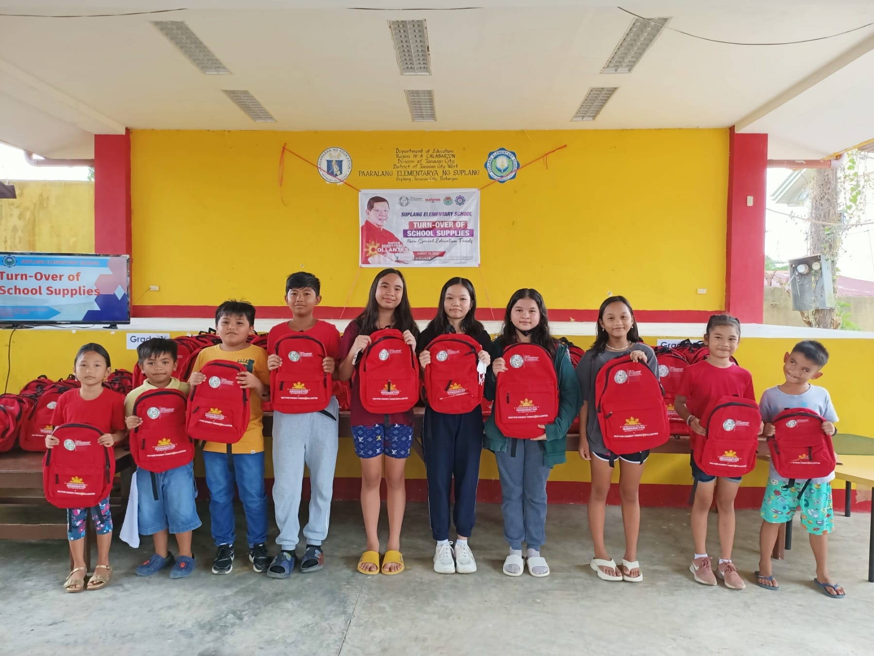 Distribution of School Bags and Supplies,Suplang Elementary School