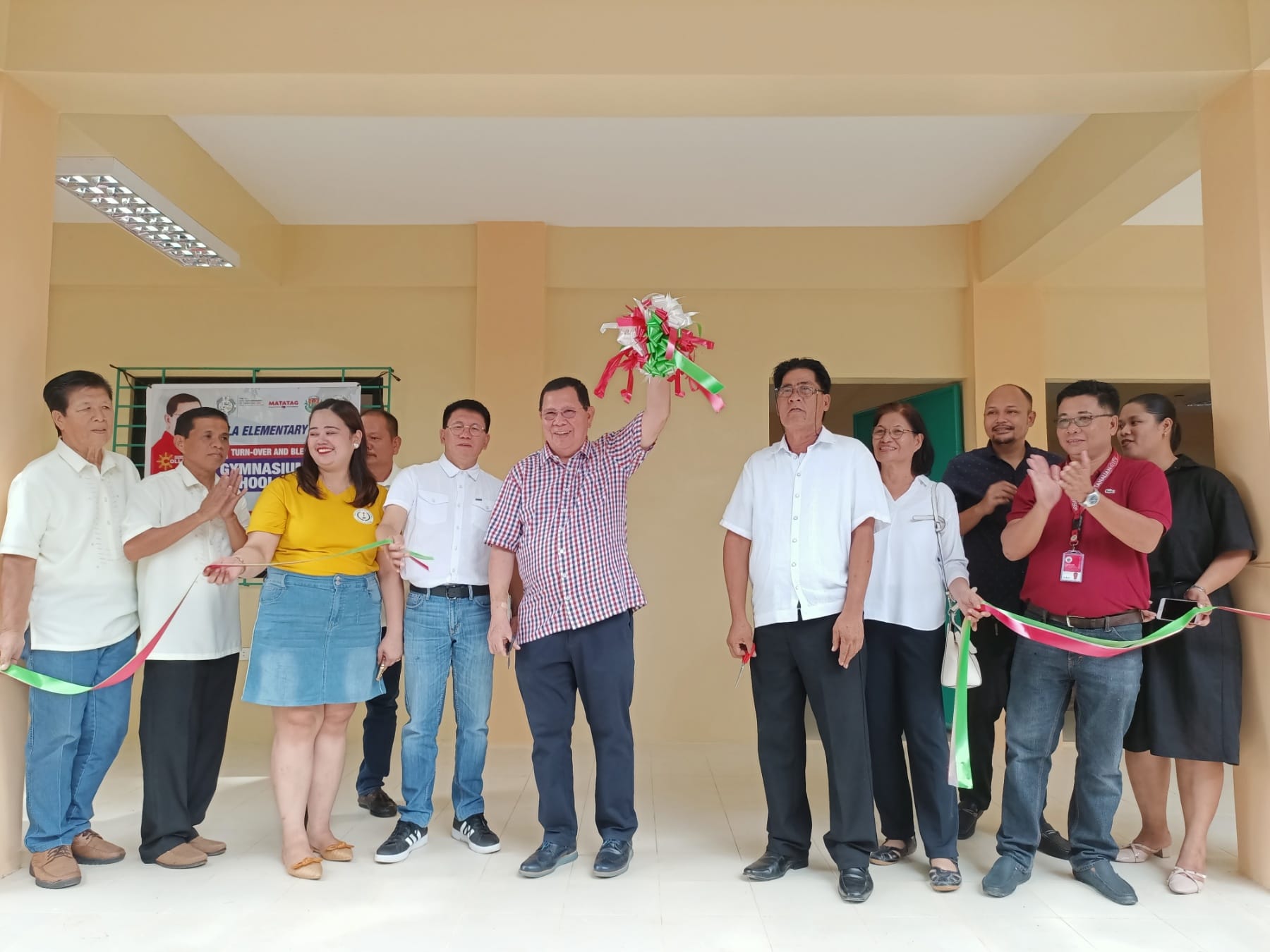 Turn over ng bagong School Building at Gymnasium, Sala Elementary School