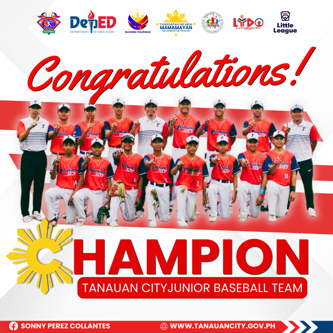 Another Championship for Team Tanauan City – Junior League Baseball