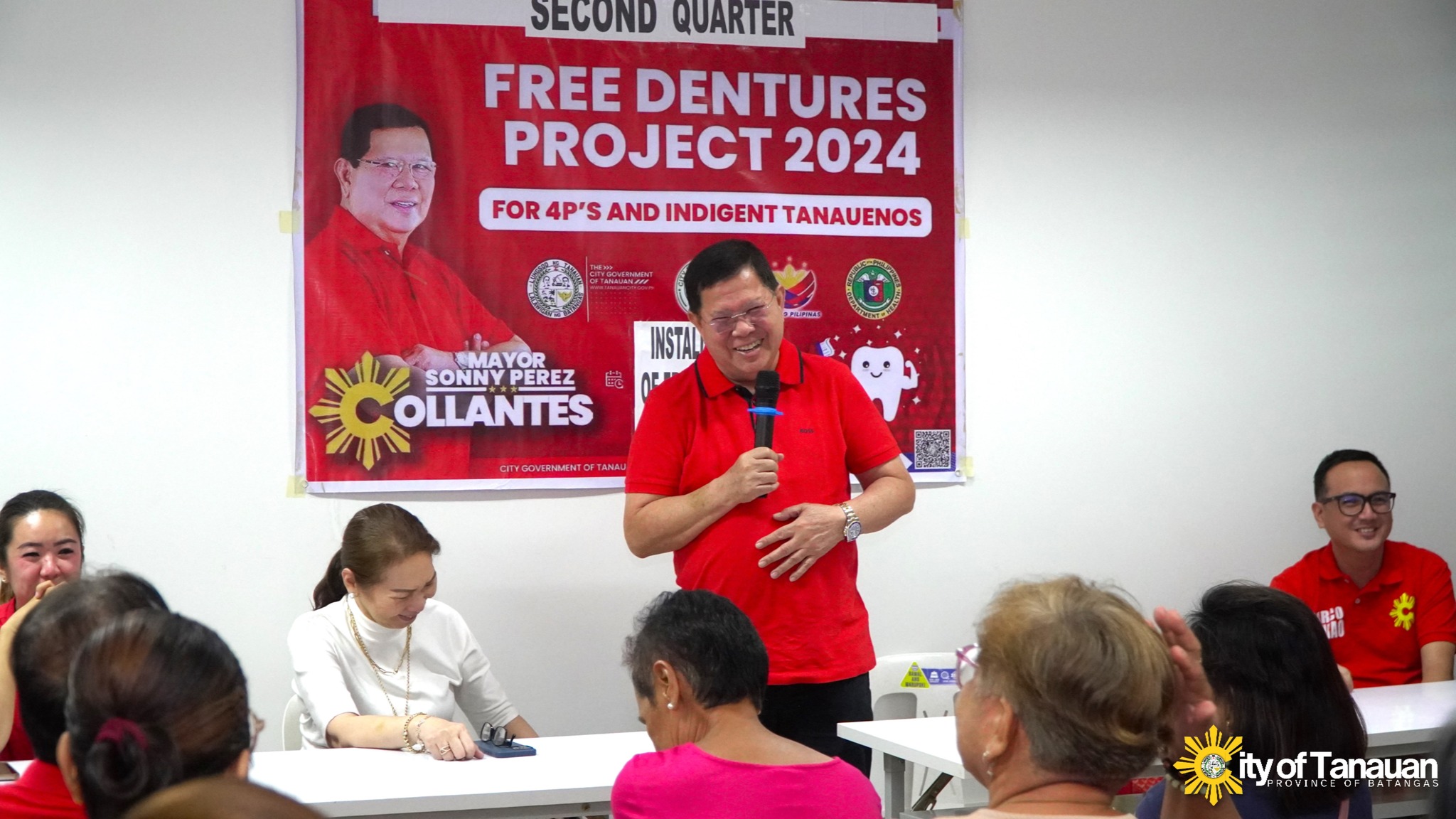 Mayor Sonny and Tanauan CHO gives free dentures for Tanaueño