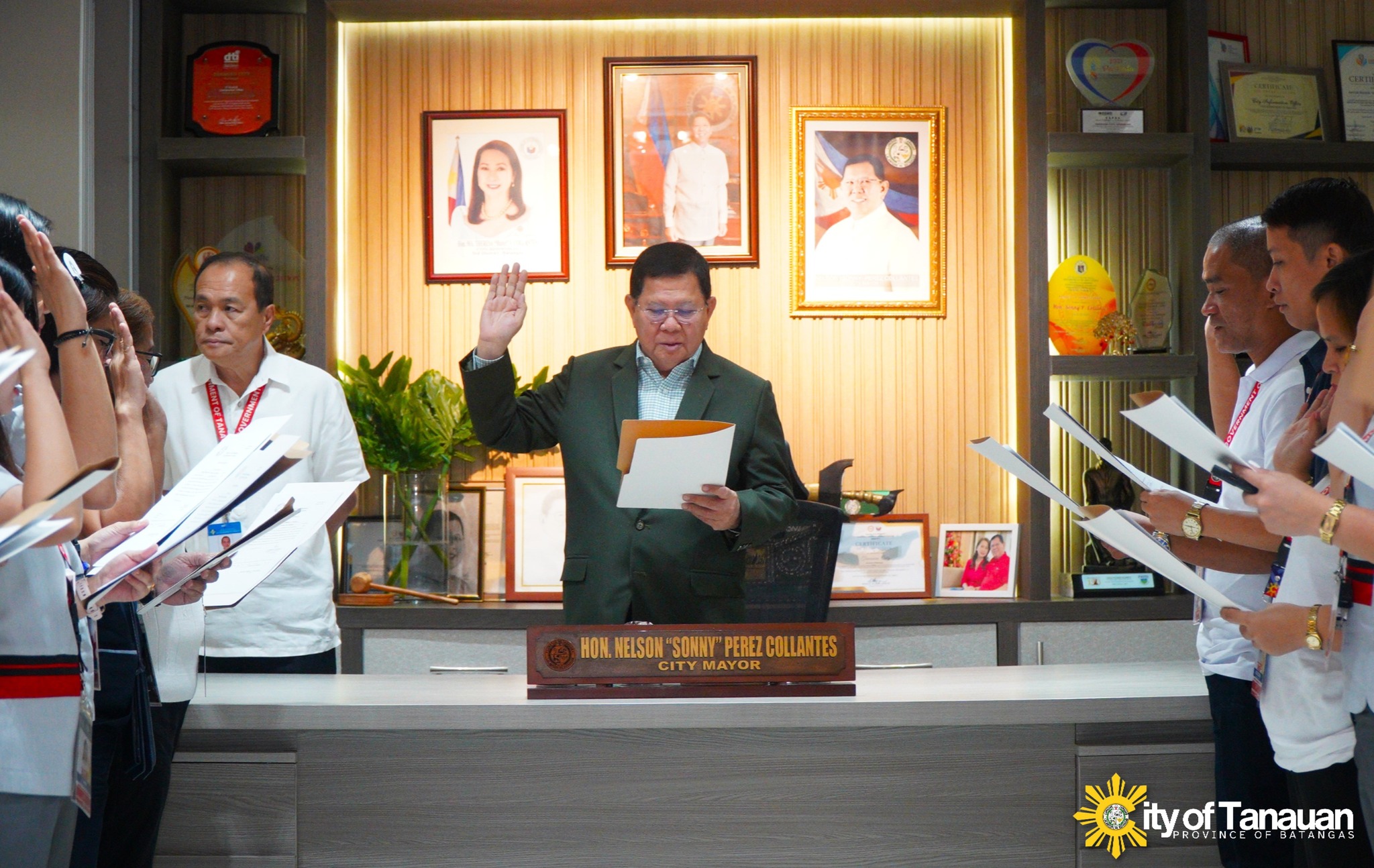 Oathtaking of new 25 promoted Tanauan Government Employees
