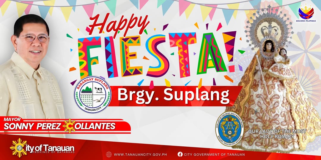 Paggunita ng Kapistahan ni Our Lady of the Most Holy Rosary na ginugunita sa Brgy. Suplang!