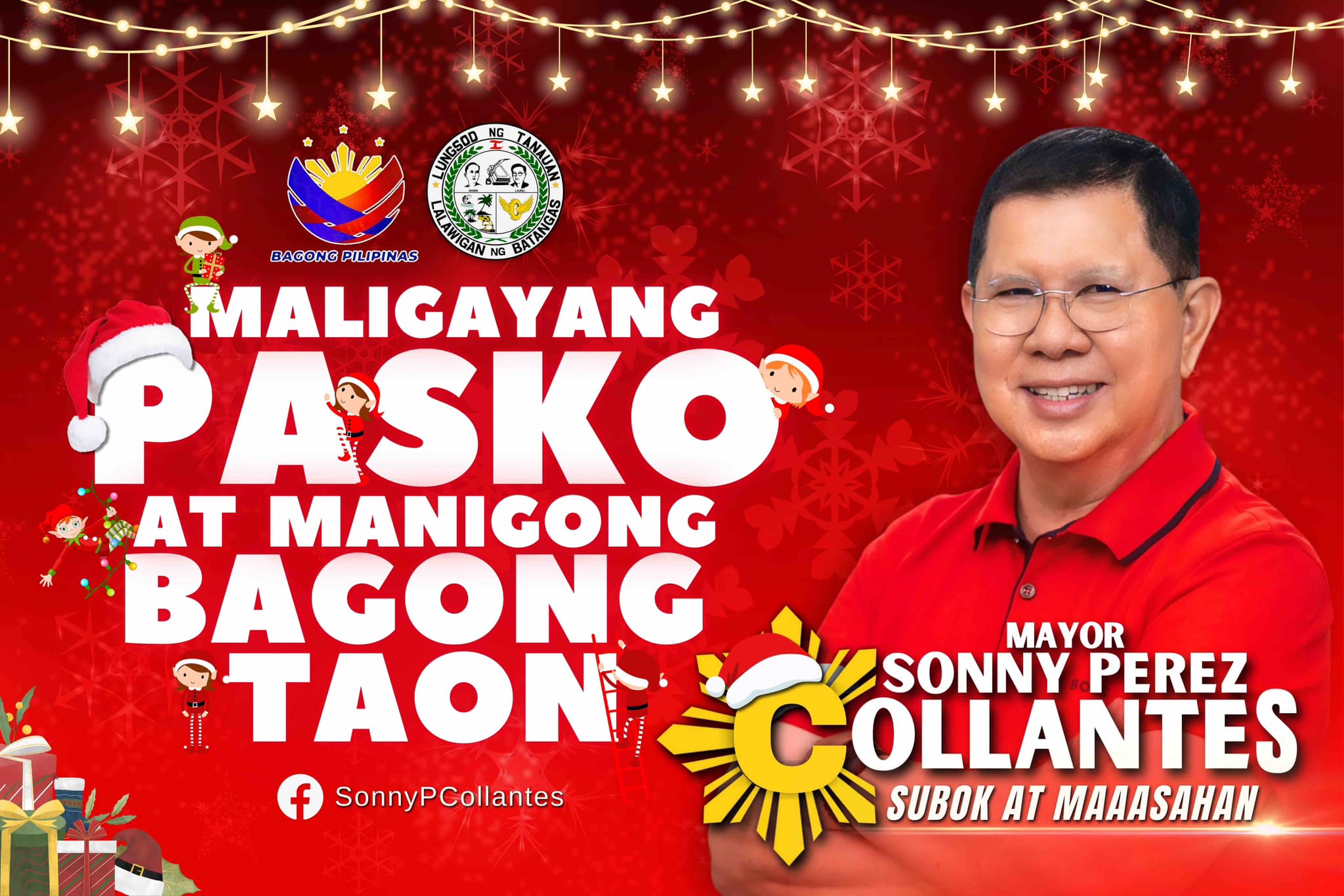 Isang Maligaya at mapagpalang Kapaskuhan sa bawat pamilyang Tanaueño!