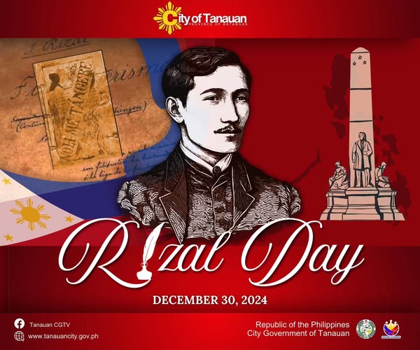 Ika-128 taong anibersaryo ng kabayanihan ng ating Pilipinong Bayani, Gat. Jose Rizal.